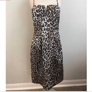Leopard animal print spaghetti strap dress